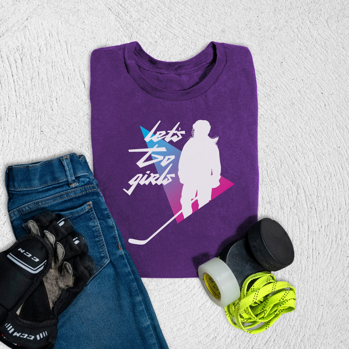 Youth Let's Go Girls T-Shirt S / Team Purple Kids clothes