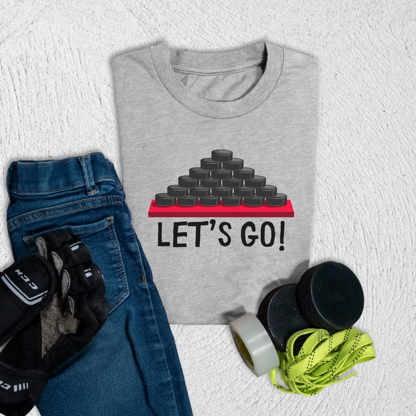Youth Let's Go T-Shirt S / Athletic Heather Kids clothes