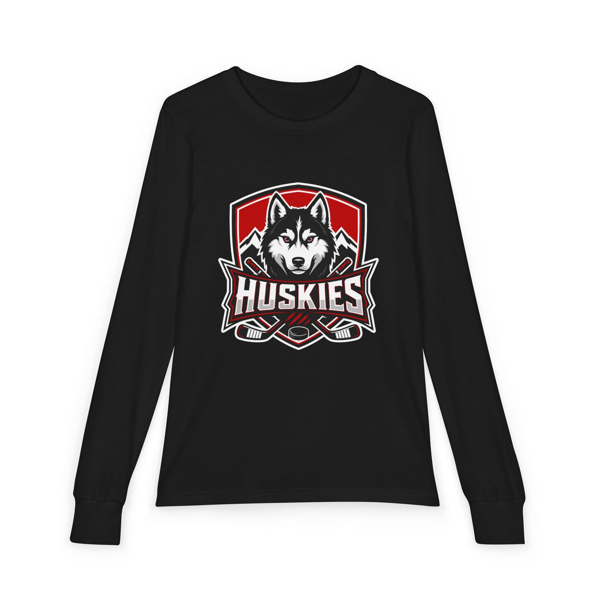 Youth Long Sleeve T-Shirt | Custom Name + Number Option S / Black Kids clothes