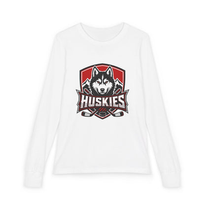 Youth Long Sleeve T-Shirt | Custom Name + Number Option S / White Kids clothes