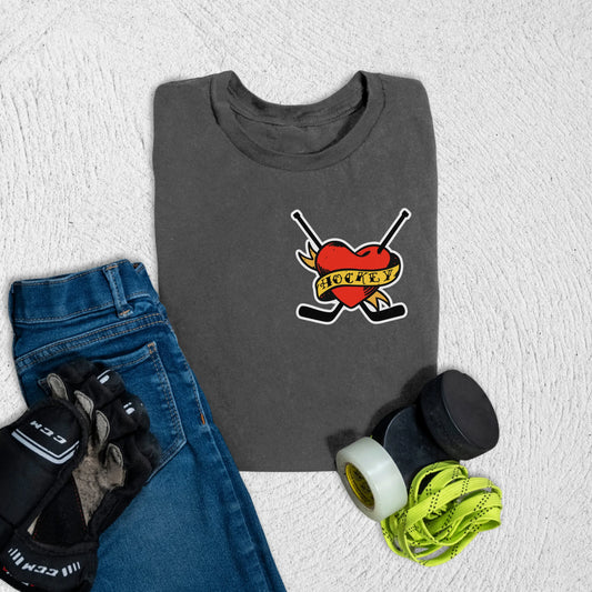 Youth Love Hockey T-Shirt S / Asphalt Kids clothes