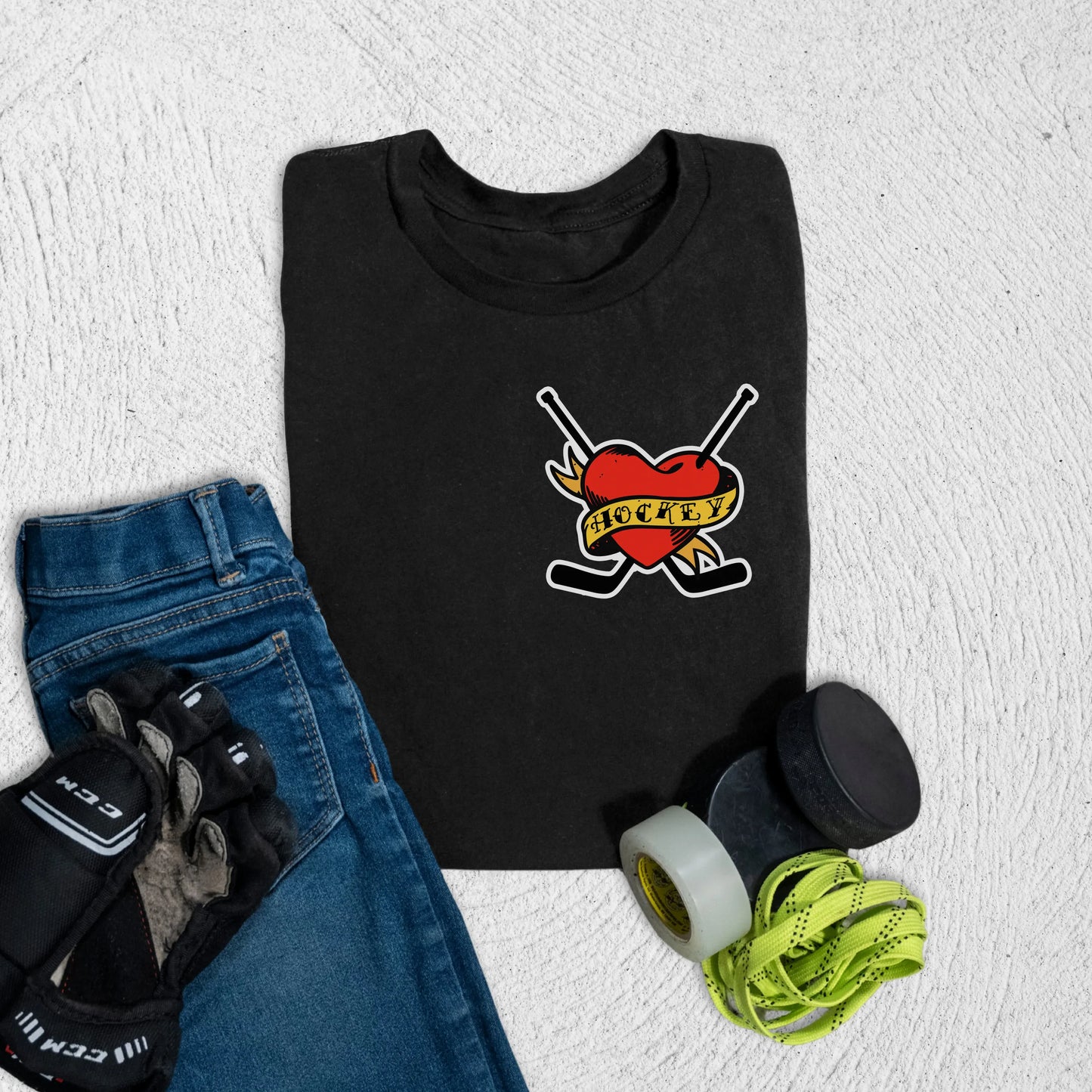 Youth Love Hockey T-Shirt S / Black Kids clothes