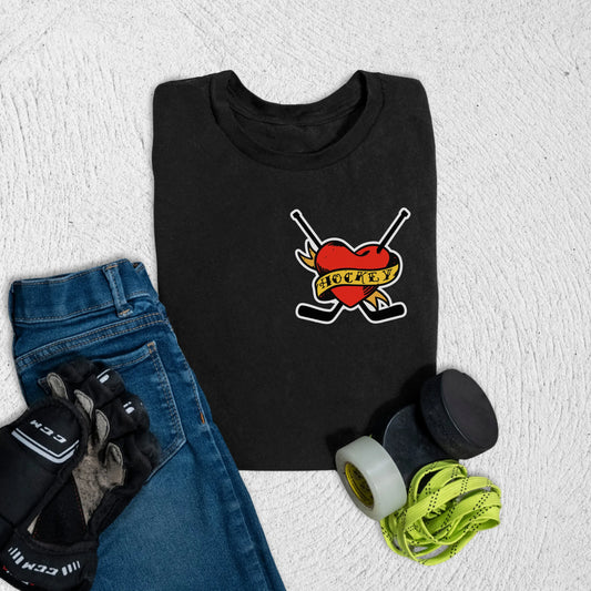 Youth Love Hockey T-Shirt S / Black Kids clothes