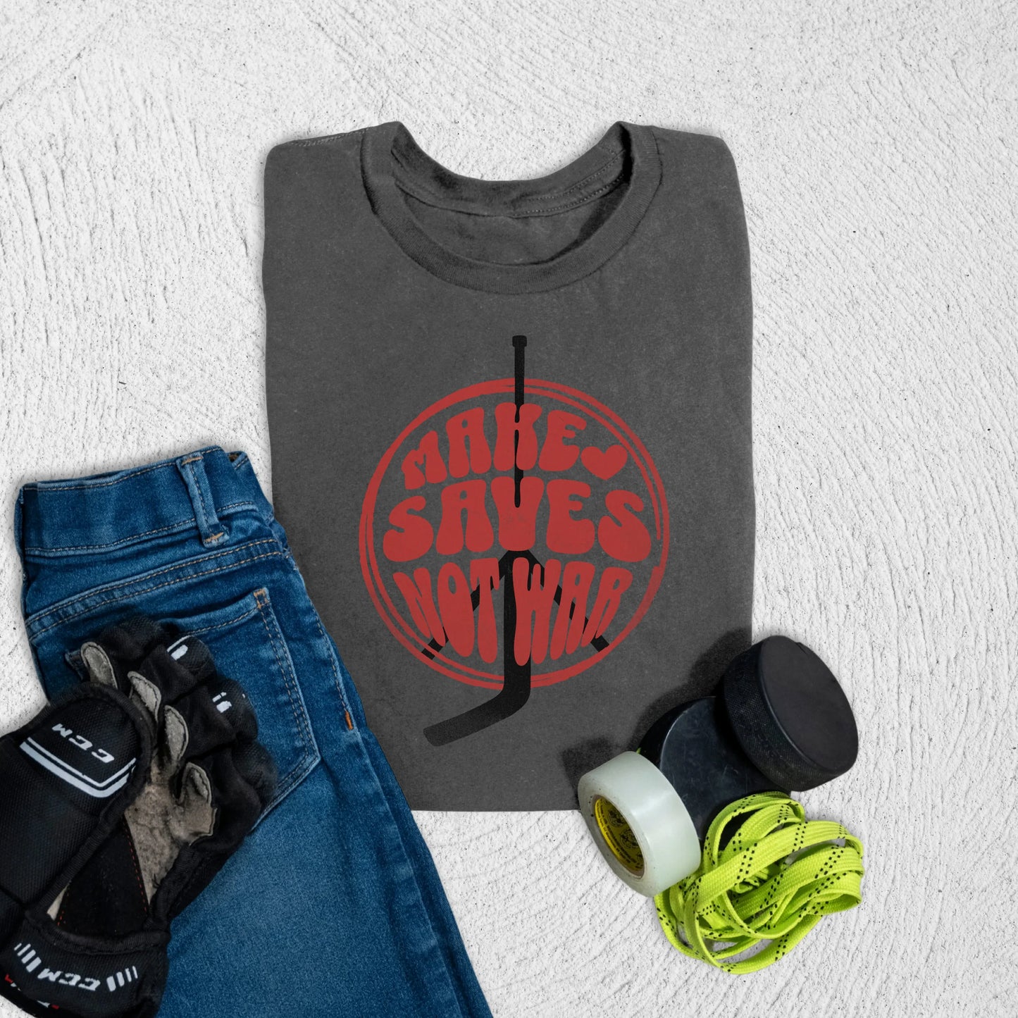 Youth Make Saves T-Shirt S / Asphalt Kids clothes