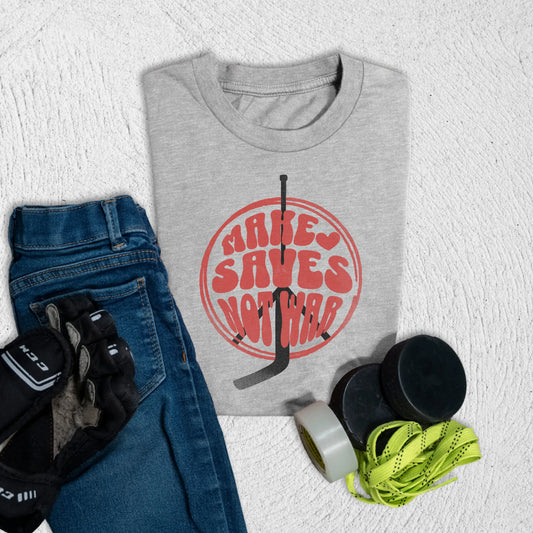 Youth Make Saves T-Shirt S / Athletic Heather Kids clothes