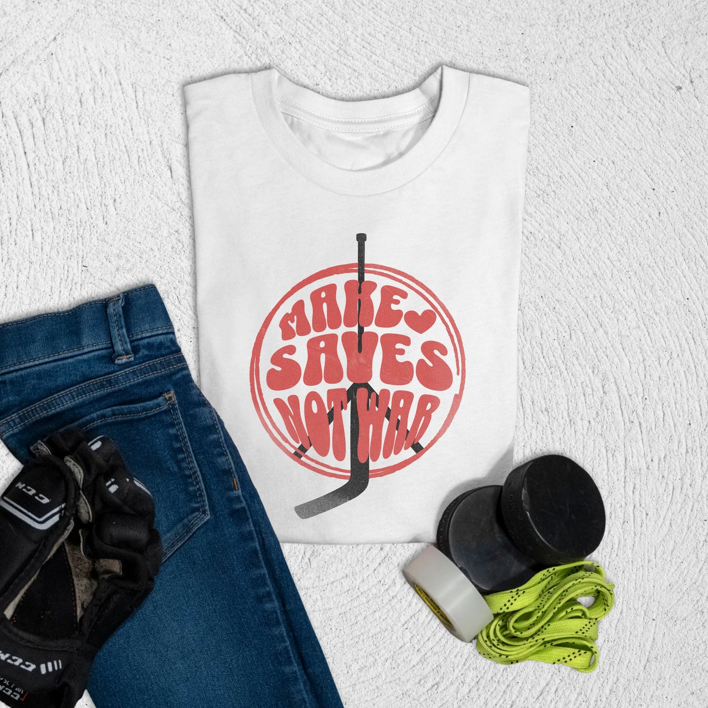 Youth Make Saves T-Shirt S / White Kids clothes