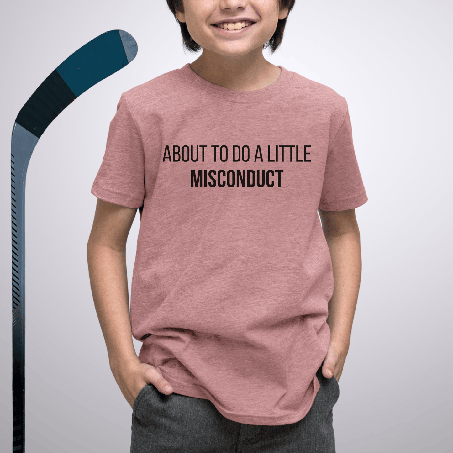 Youth Misconduct T-Shirt Heather Mauve / S Kids clothes