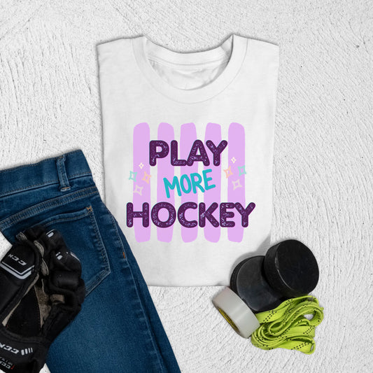 Youth More Hockey T-Shirt S / White Kids clothes