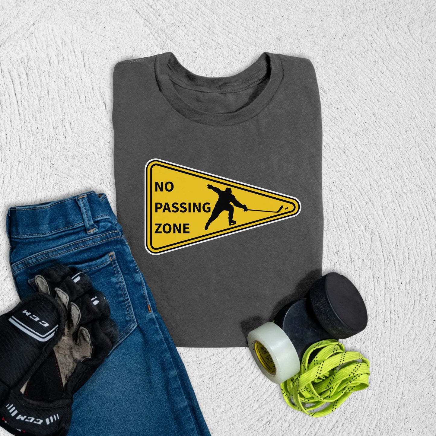 Youth No Passing Zone T-Shirt S / Asphalt Kids clothes