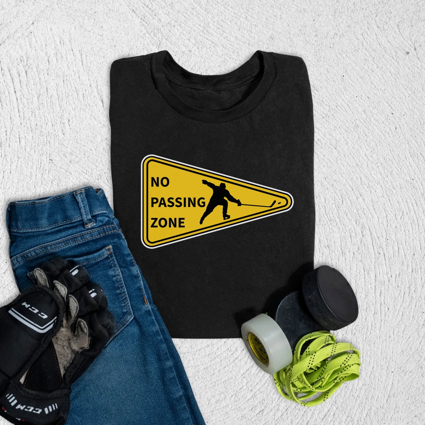 Youth No Passing Zone T-Shirt S / Black Kids clothes