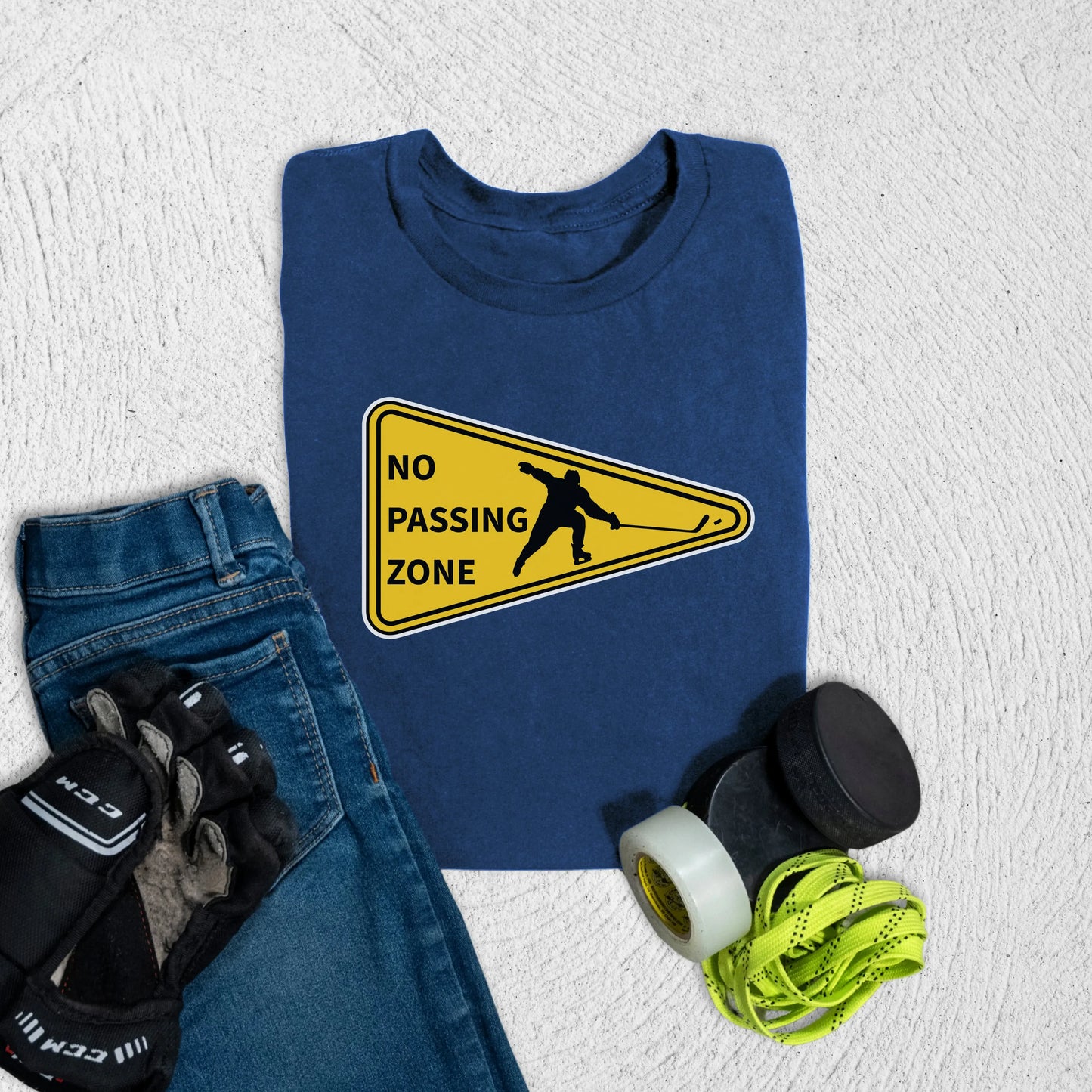 Youth No Passing Zone T-Shirt S / Navy Kids clothes