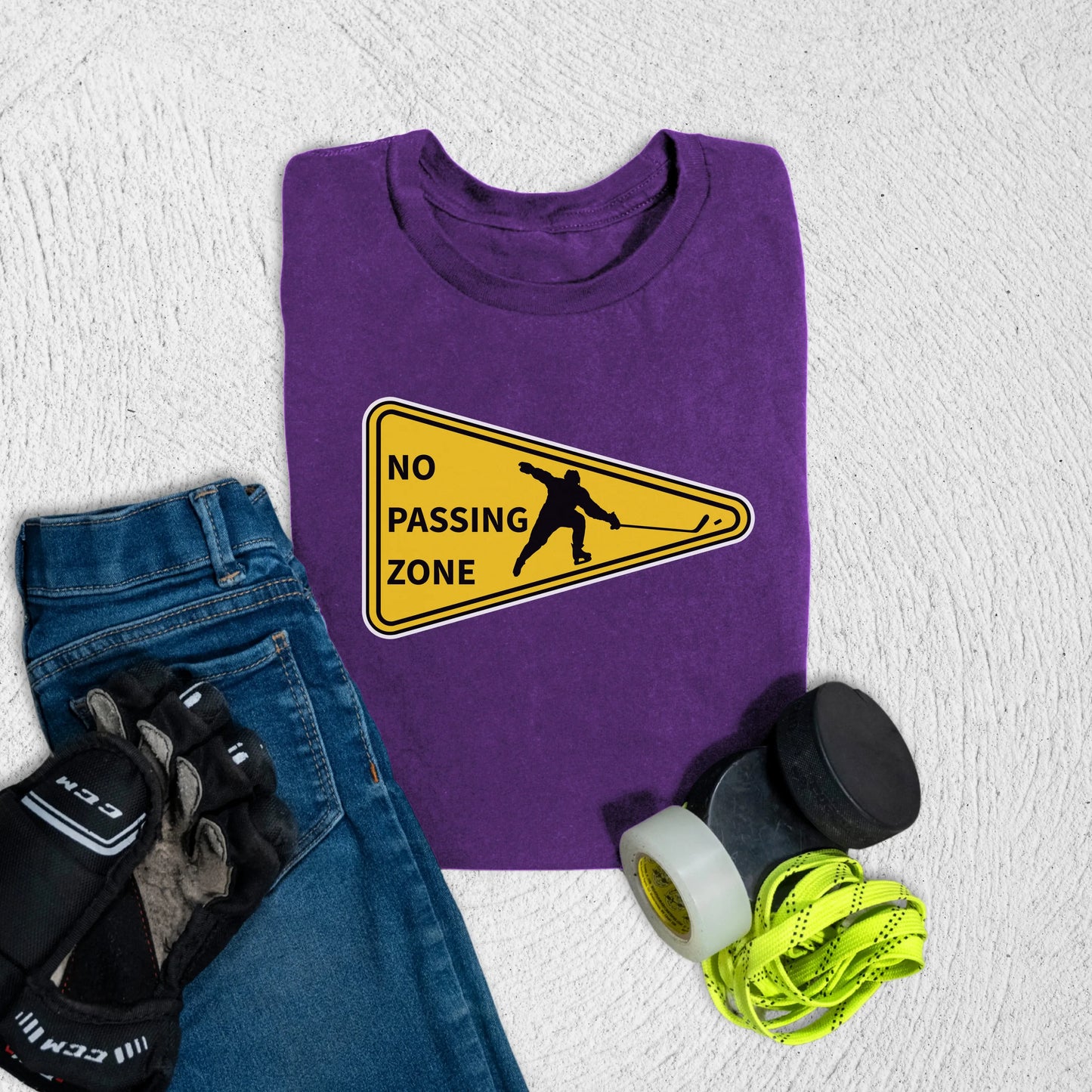 Youth No Passing Zone T-Shirt S / Team Purple Kids clothes