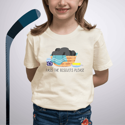 Youth Pass the Biscuits T-Shirt Natural / S Kids clothes
