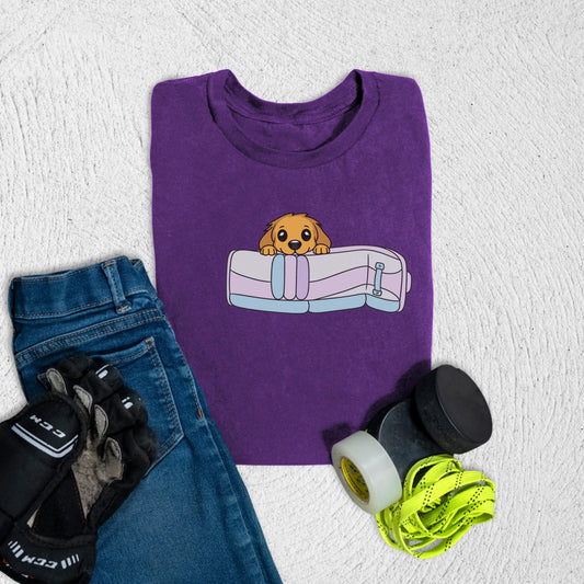 Youth Peek-a-Boo T-Shirt S / Team Purple Kids clothes