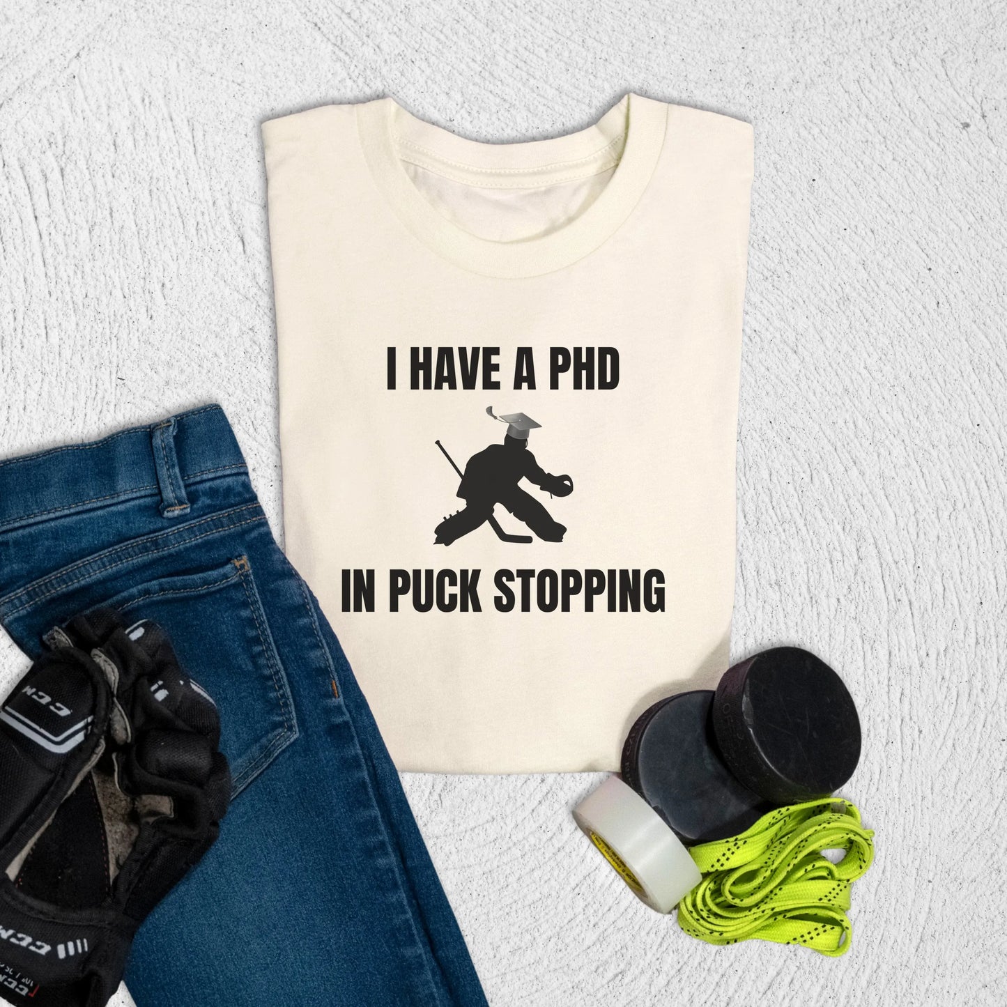 Youth PhD T-Shirt Natural / S Kids clothes
