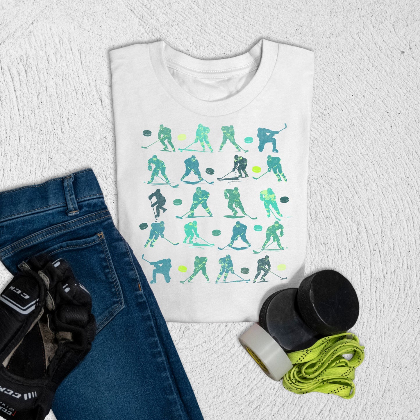 Youth Player Print T-Shirt White / S T-Shirt