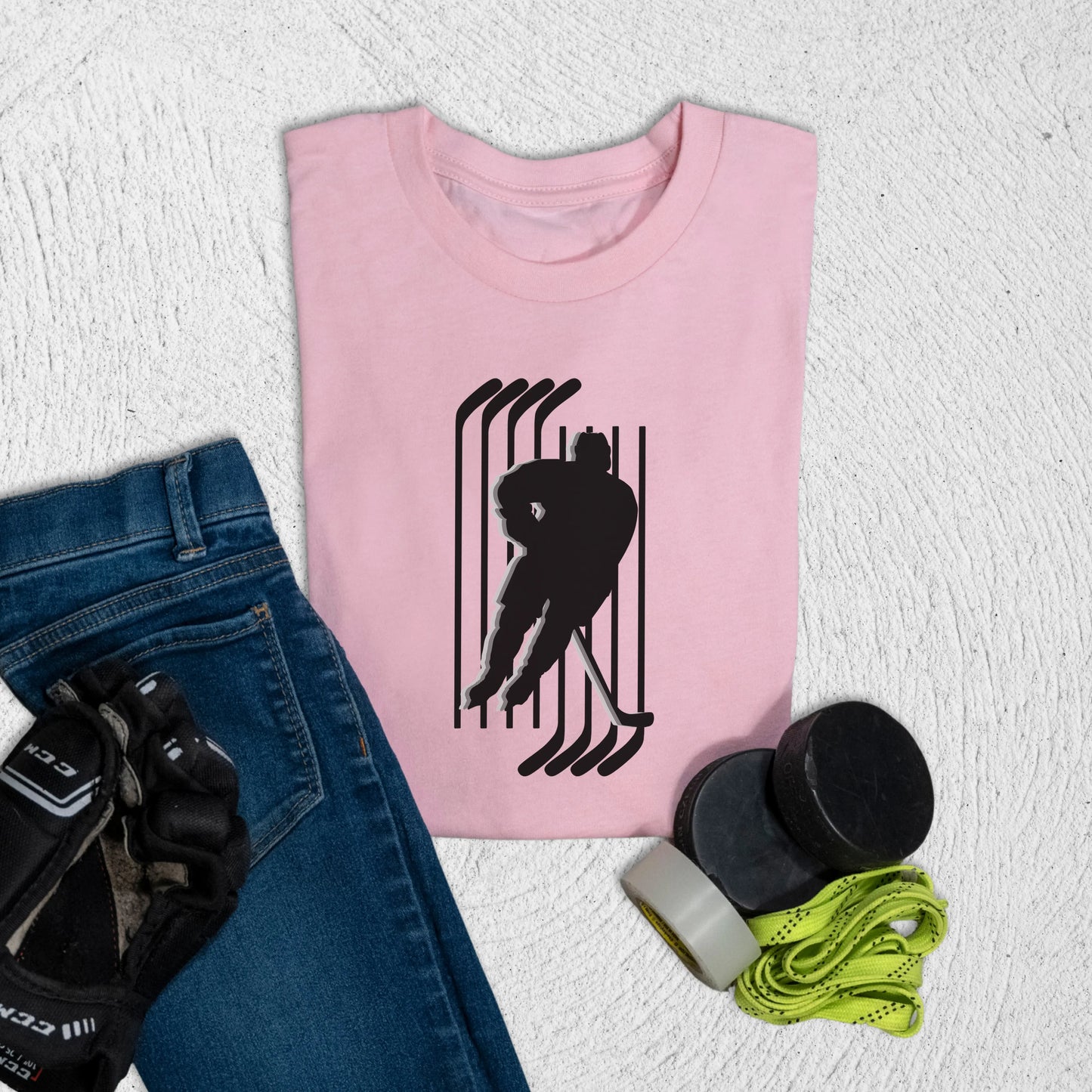 Youth Player Sticks T-Shirt M / Pink Kids clothes