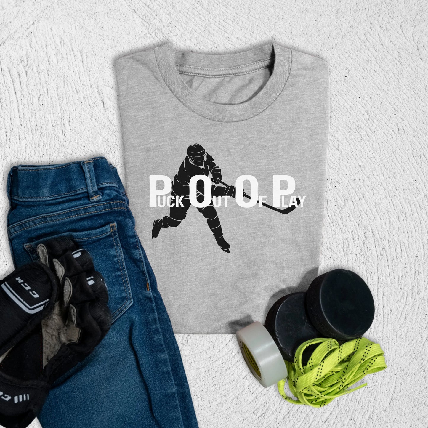 Youth POOP T-Shirt S / Athletic Heather Kids clothes