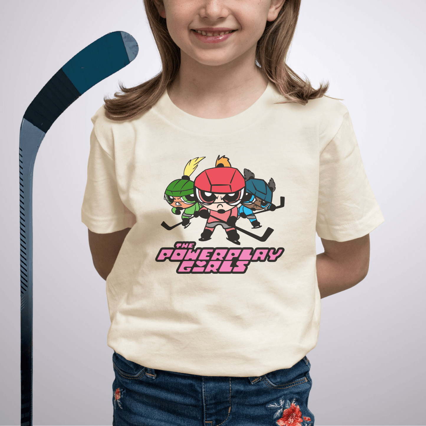 Youth Powerplay Girls T-Shirt Natural / S Kids clothes