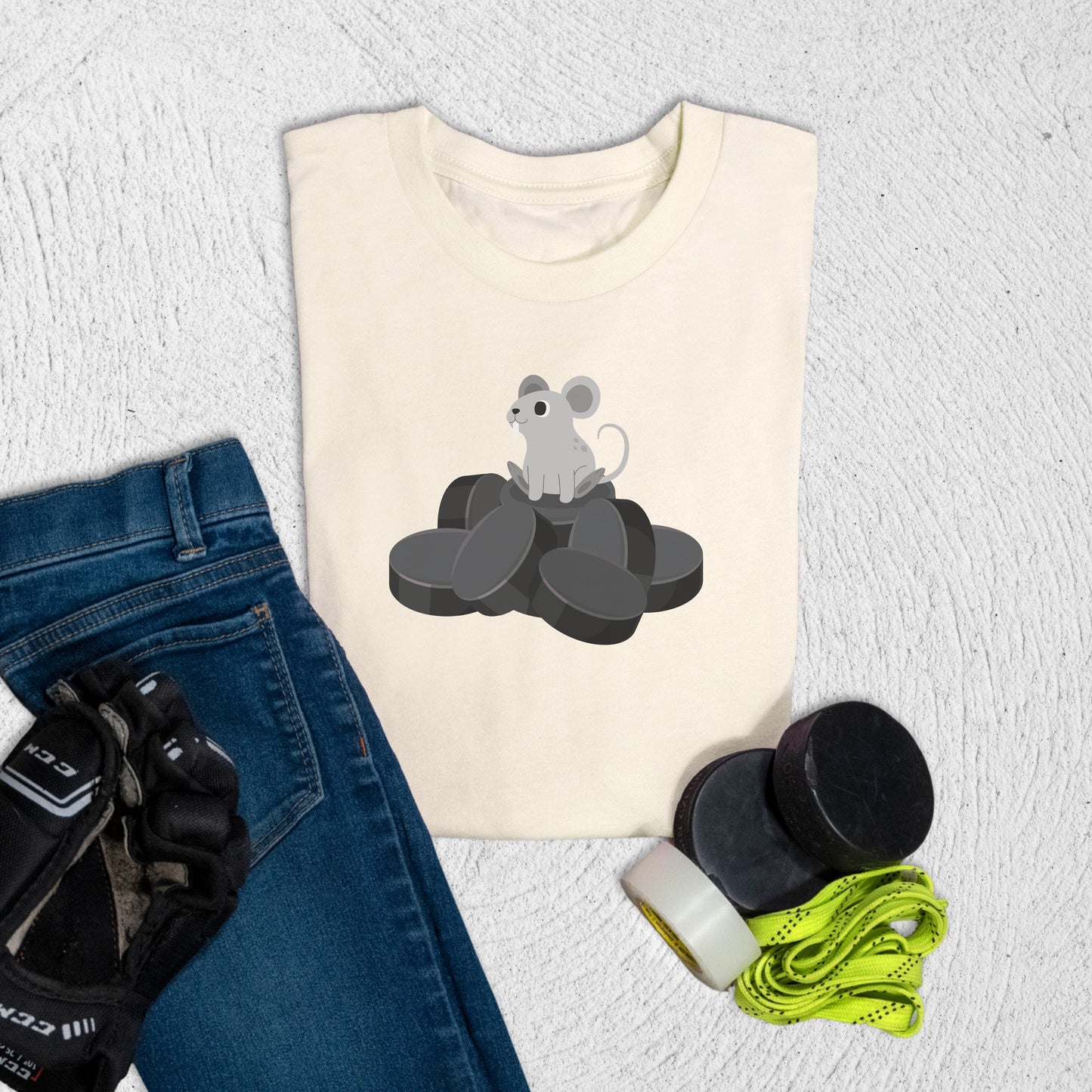Youth Puck Rat T-Shirt Natural / S T-Shirt