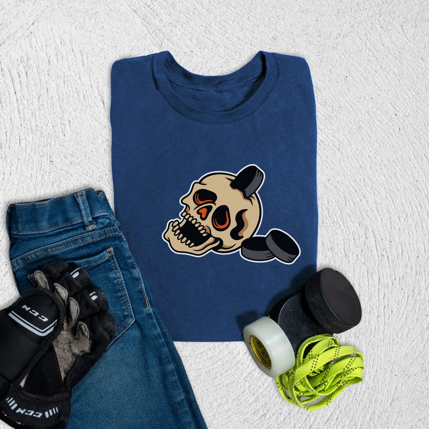 Youth Pucked T-Shirt S / Navy Kids clothes