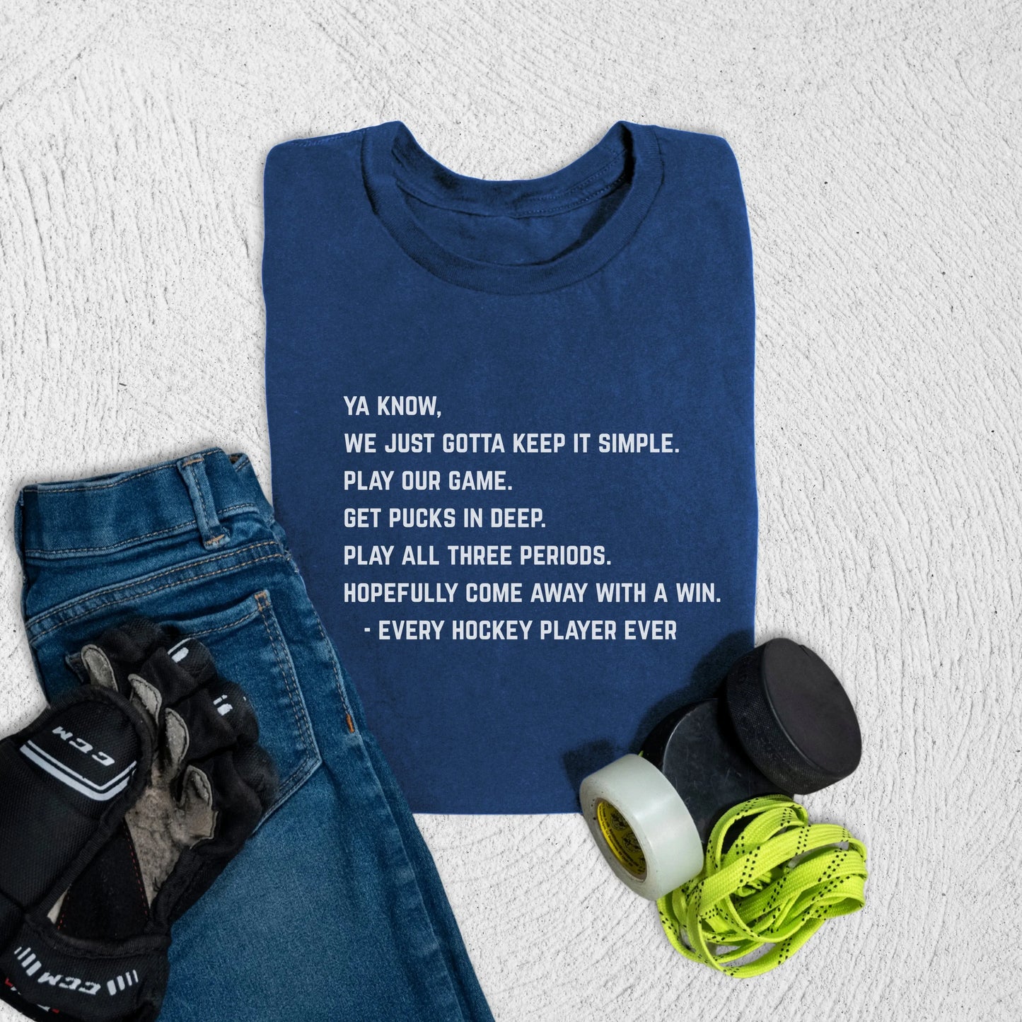 Youth Pucks In Deep T-Shirt S / Navy Kids clothes