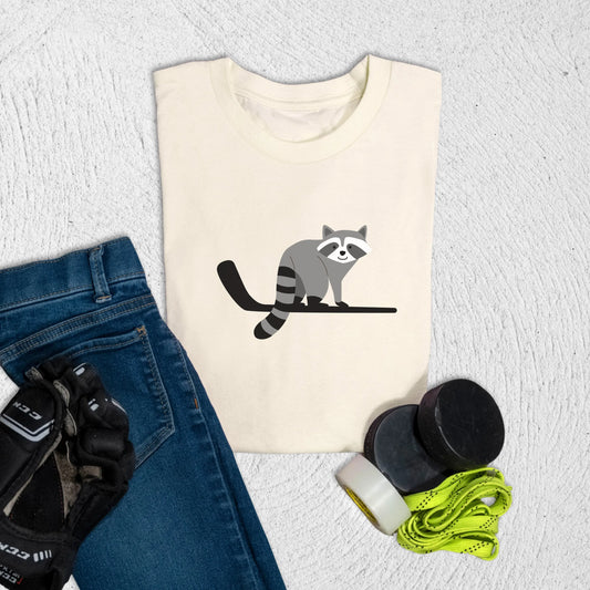 Youth Raccoon T-Shirt S / Natural Kids clothes