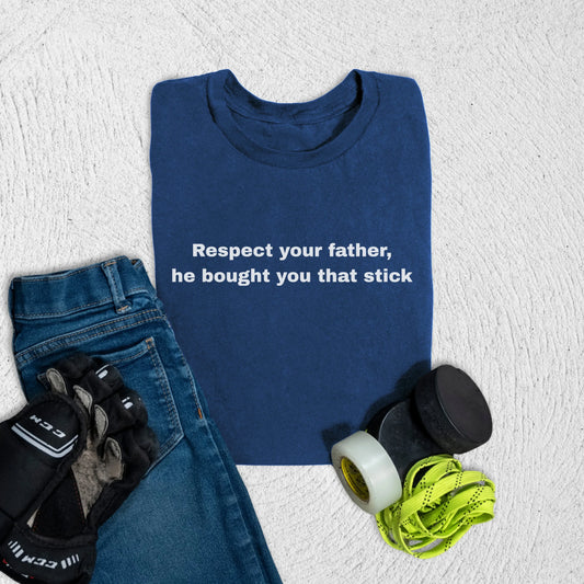 Youth Respect Your Father T-Shirt S / Navy Kids clothes