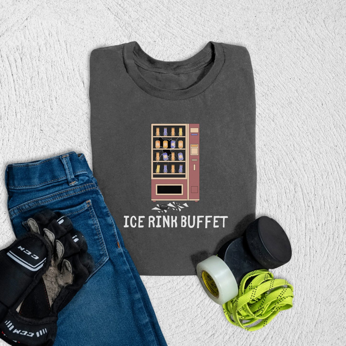 Youth Rink Buffet T-Shirt S / Asphalt Kids clothes