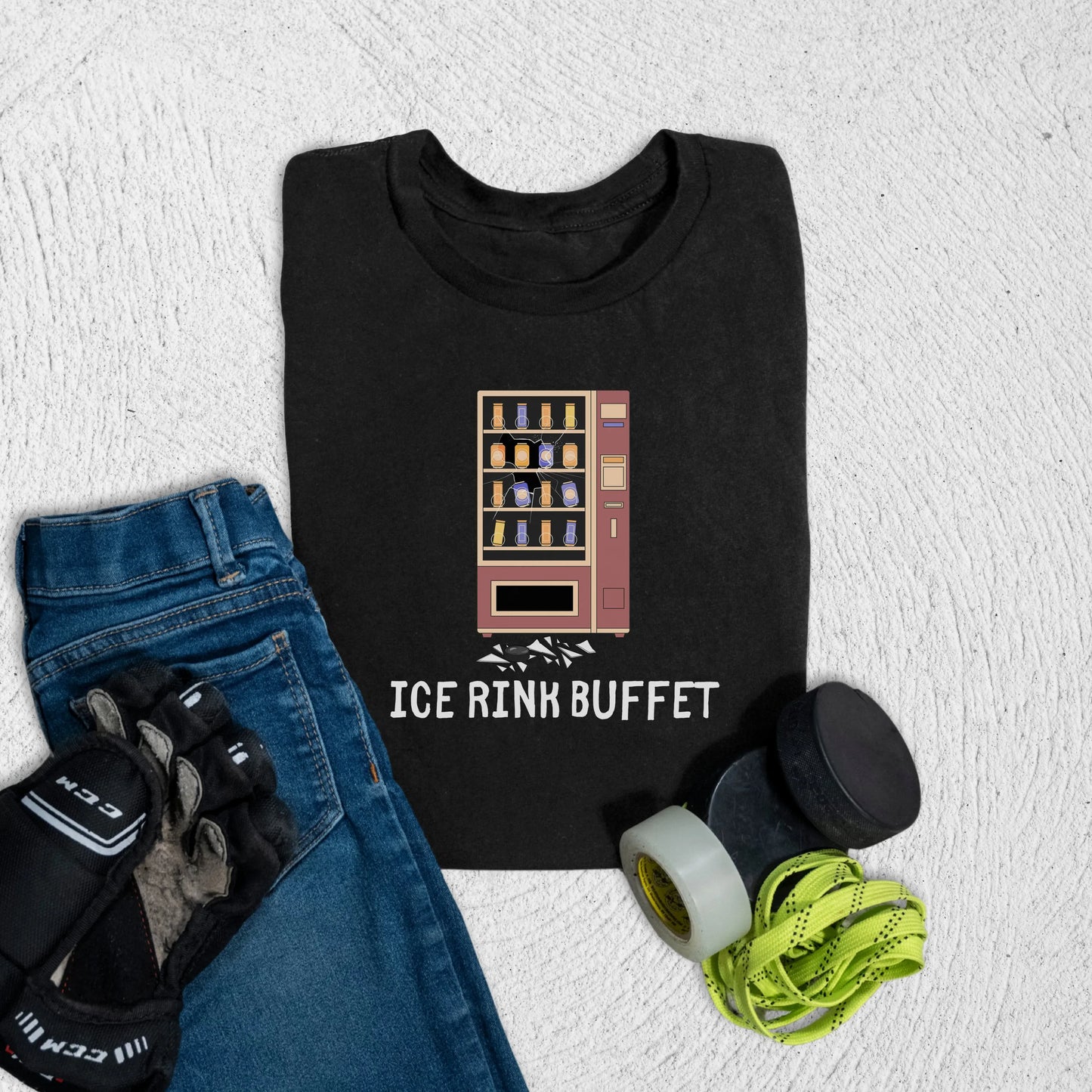 Youth Rink Buffet T-Shirt S / Black Kids clothes
