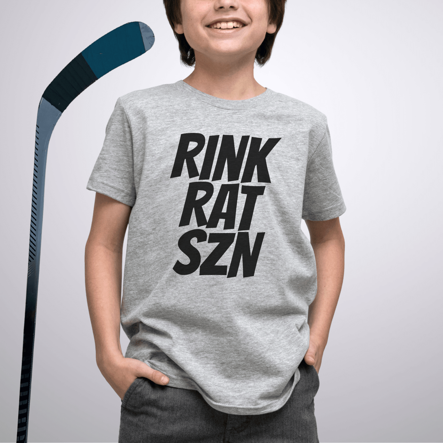 Youth Rink Rat Szn T-Shirt Athletic Heather / S Kids clothes