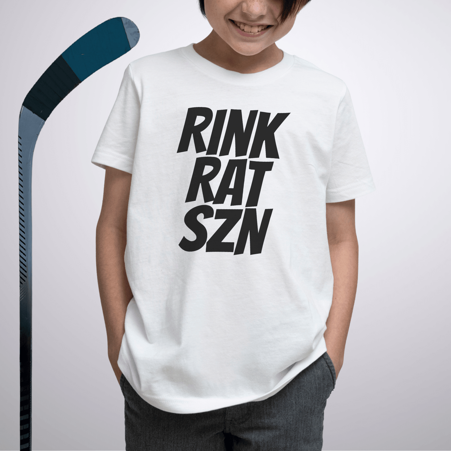 Youth Rink Rat Szn T-Shirt White / S Kids clothes