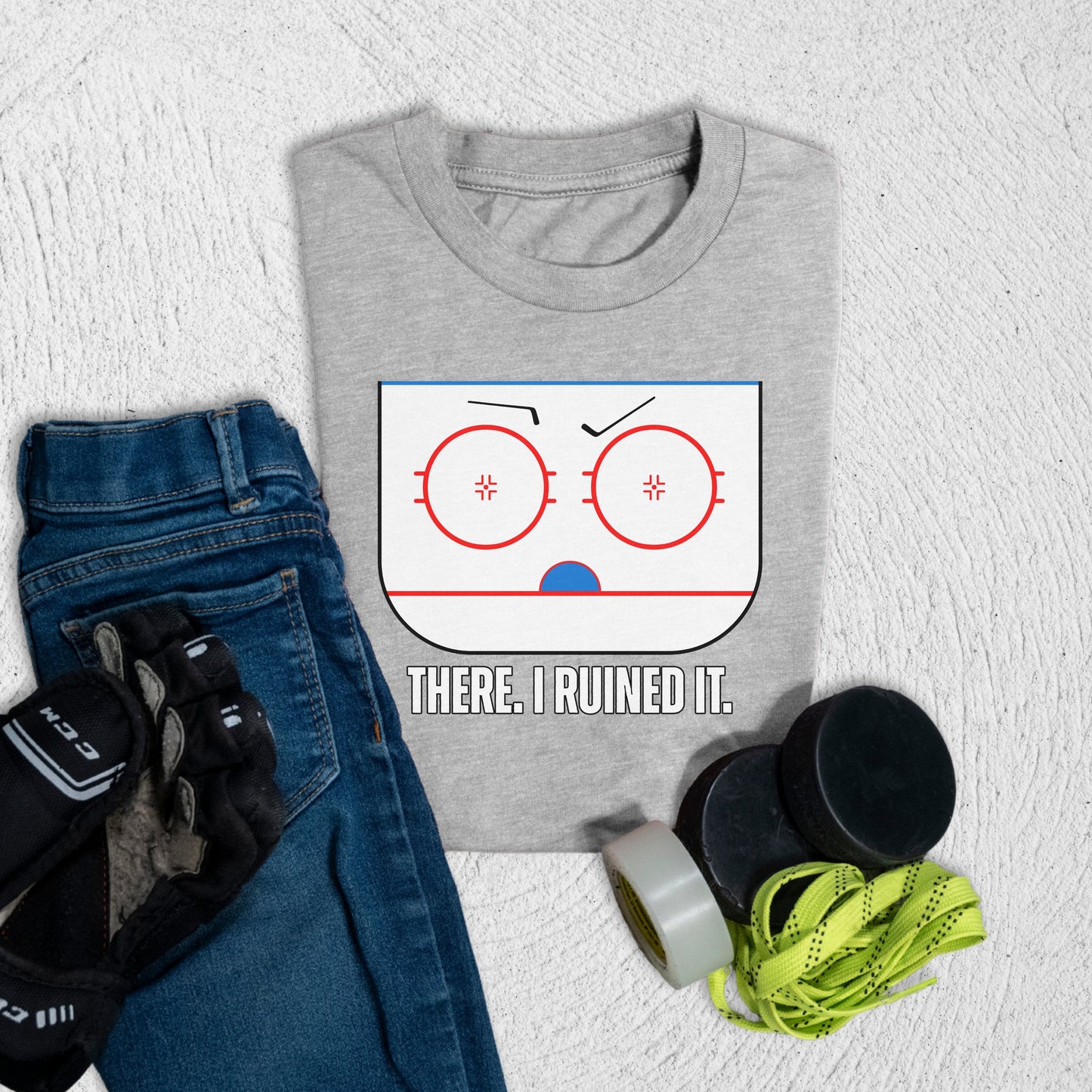 Youth Ruined It T-Shirt Athletic Heather / S T-Shirt