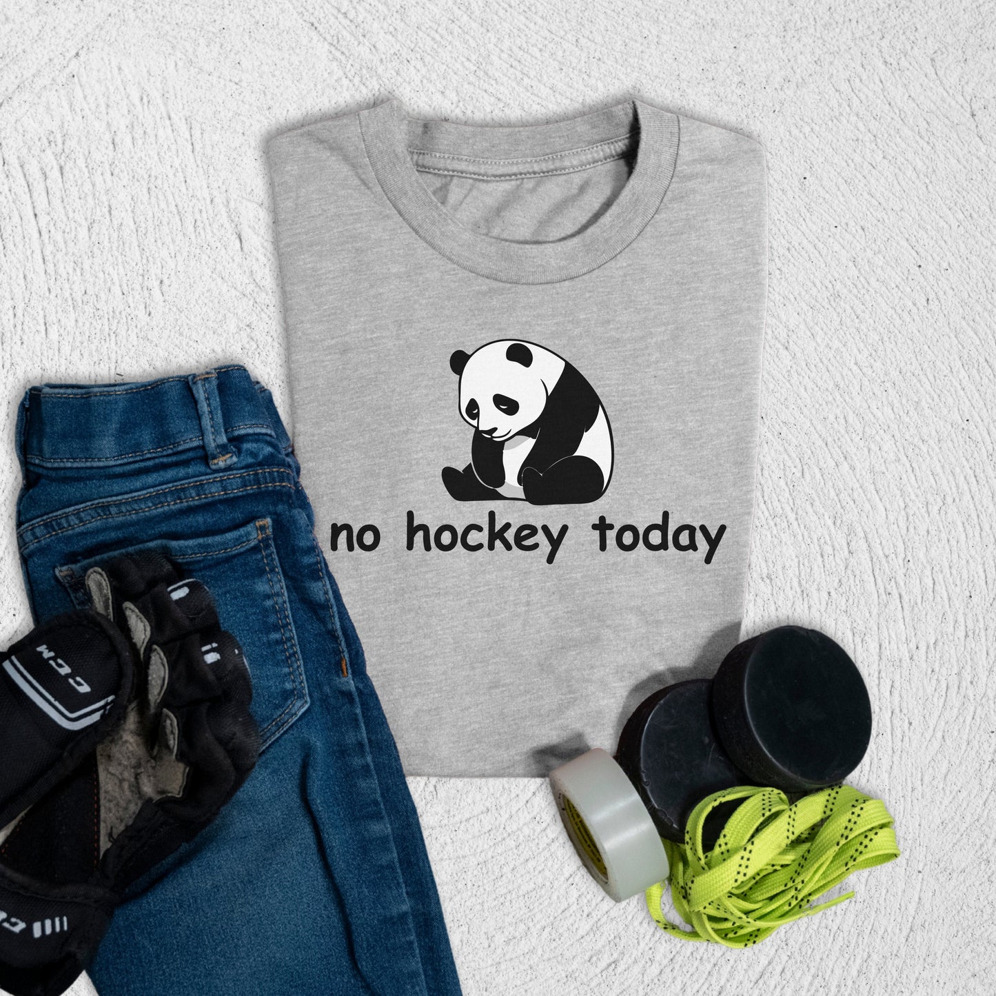 Youth Sad Panda T-Shirt Athletic Heather / S T-Shirt