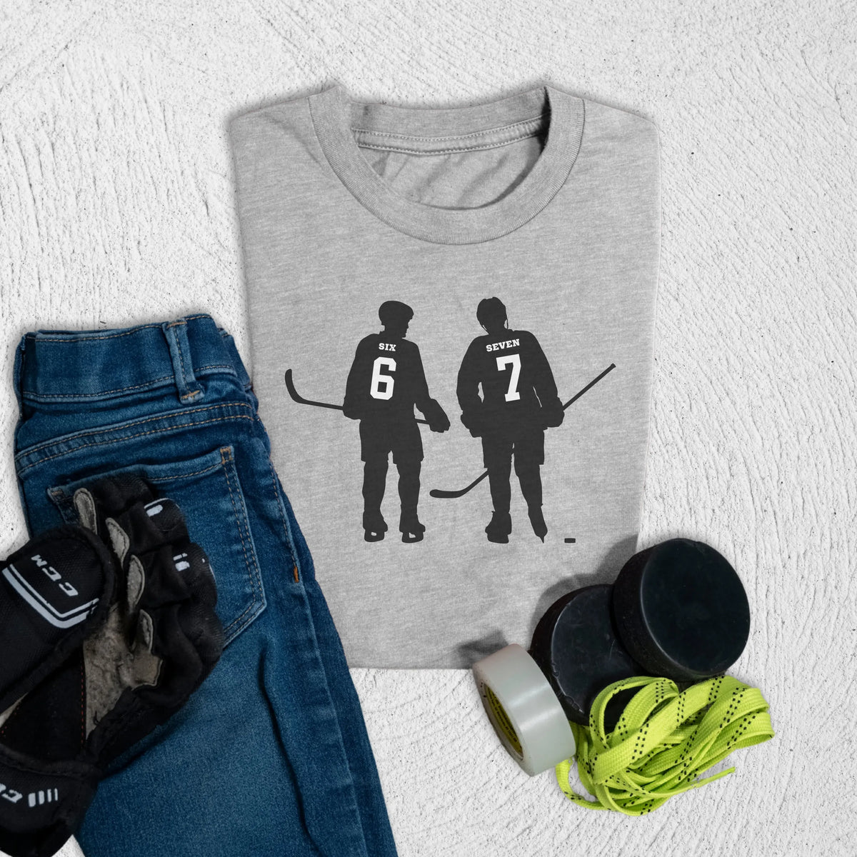 Youth Six Seven T-Shirt S / Athletic Heather Kids clothes