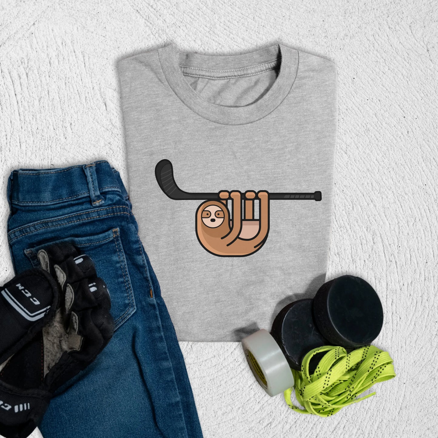 Youth Slothin' Around T-Shirt S / Athletic Heather Kids clothes