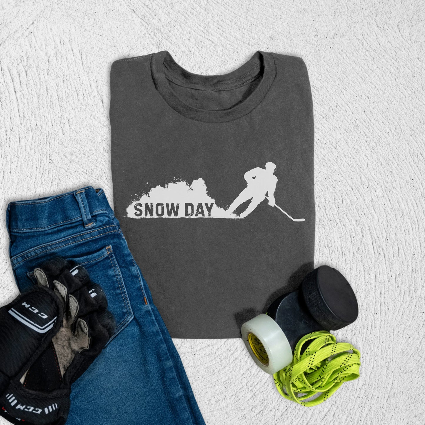 Youth Snow Day T-Shirt Asphalt / S Kids clothes