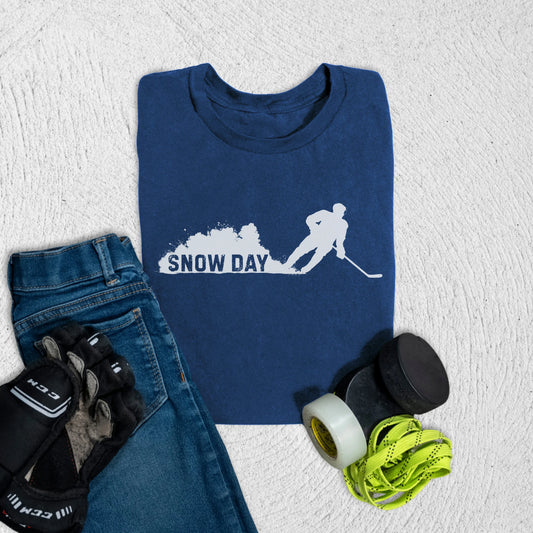 Youth Snow Day T-Shirt Navy / S Kids clothes