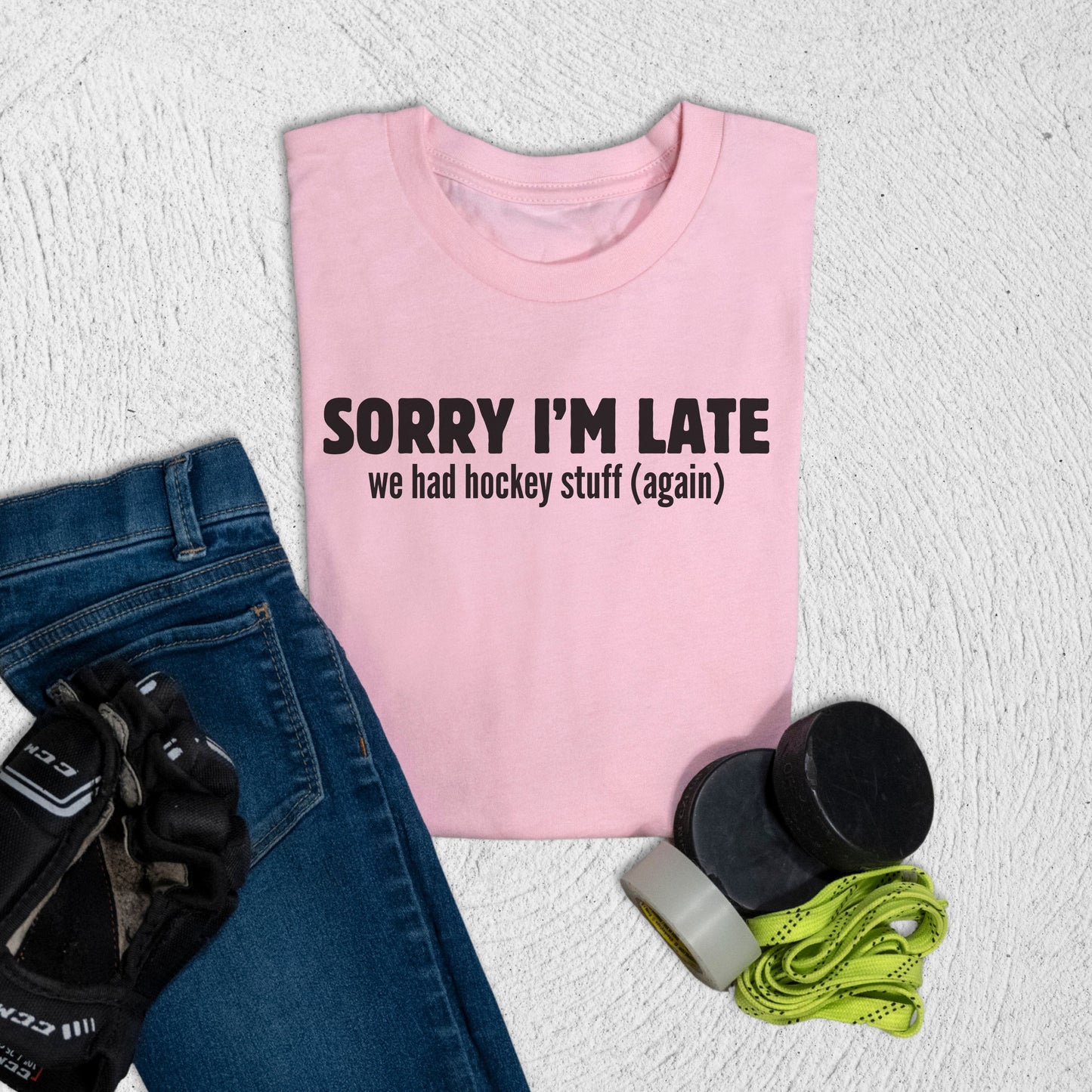 Youth Sorry I'm Late T-Shirt Pink / M T-Shirt