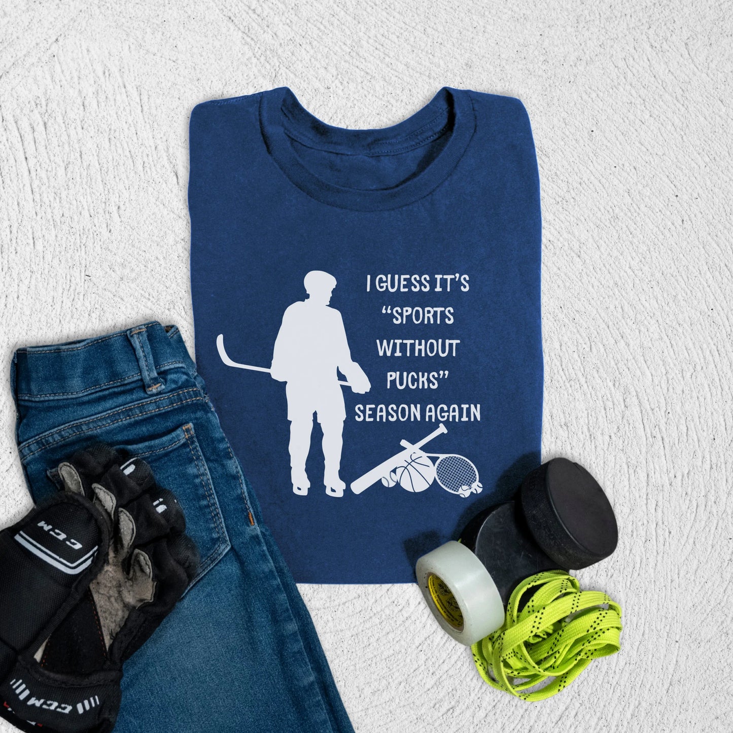 Youth Sports Without Pucks T-Shirt S / Navy Kids clothes