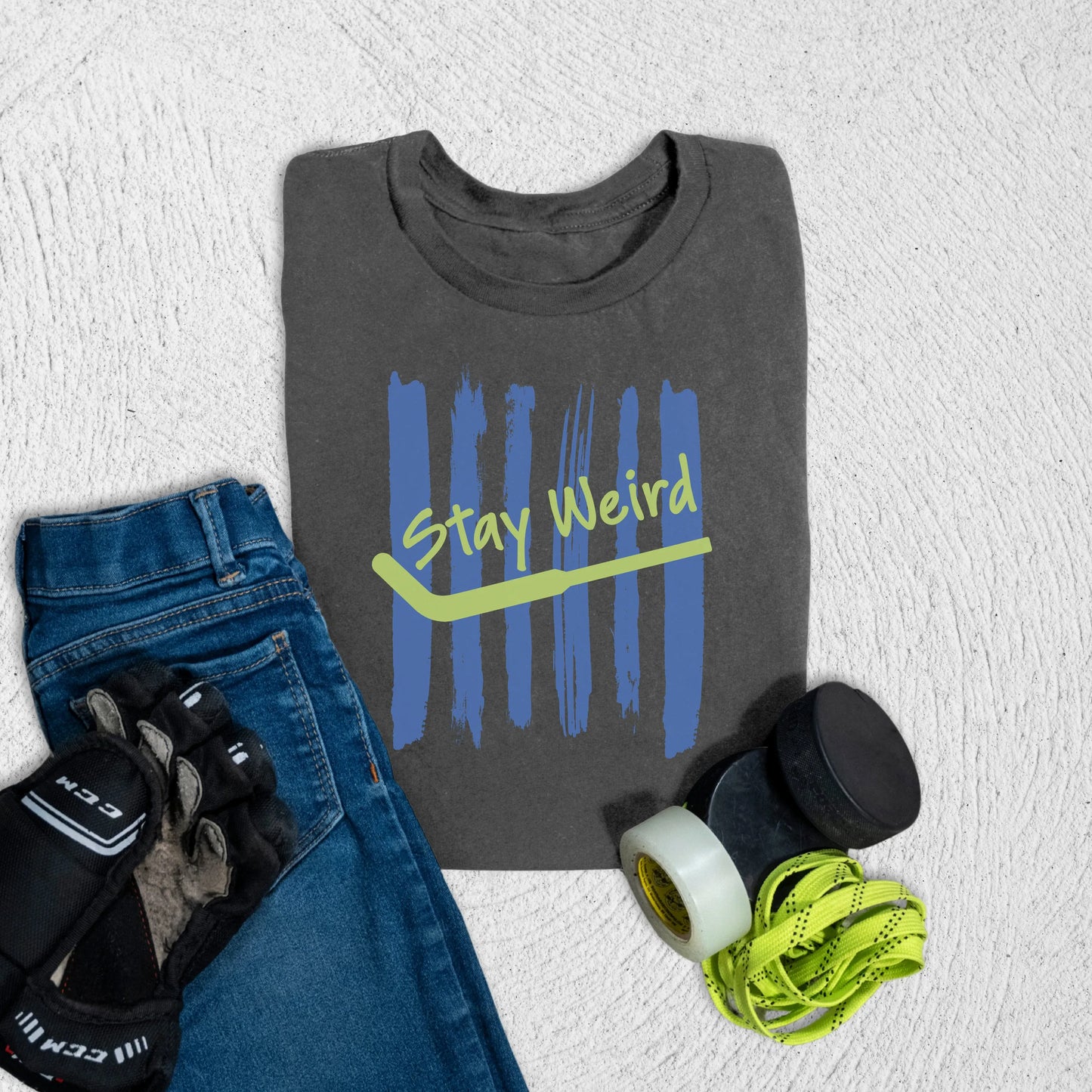Youth Stay Weird T-Shirt S / Asphalt Kids clothes