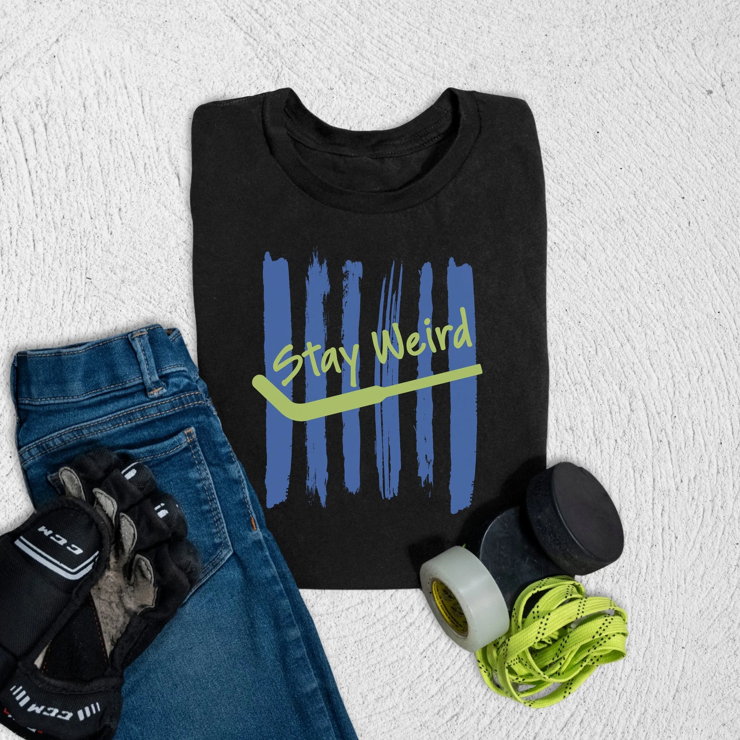 Youth Stay Weird T-Shirt S / Black Kids clothes