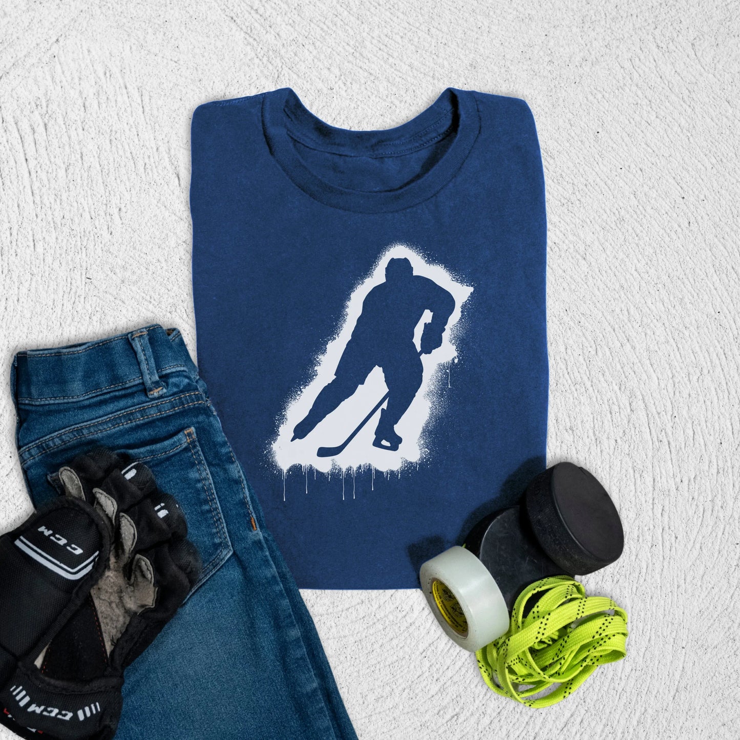 Youth Stencil T-Shirt S / Navy Kids clothes