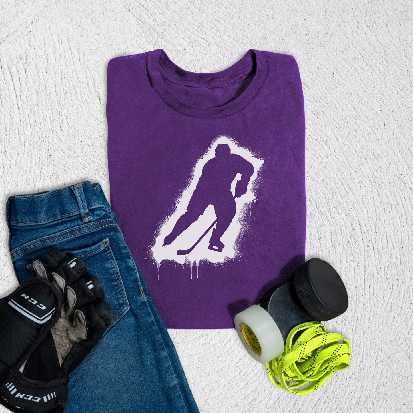 Youth Stencil T-Shirt S / Team Purple Kids clothes