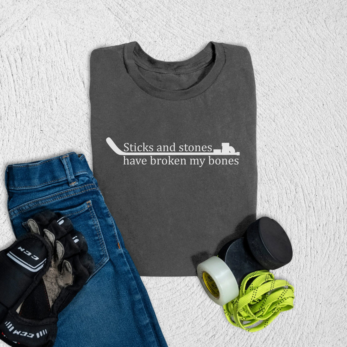 Youth Sticks And Stones T-Shirt S / Asphalt Kids clothes