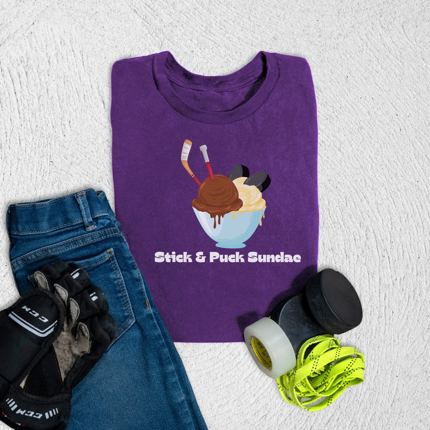 Youth Sundae T-Shirt S / Team Purple Kids clothes