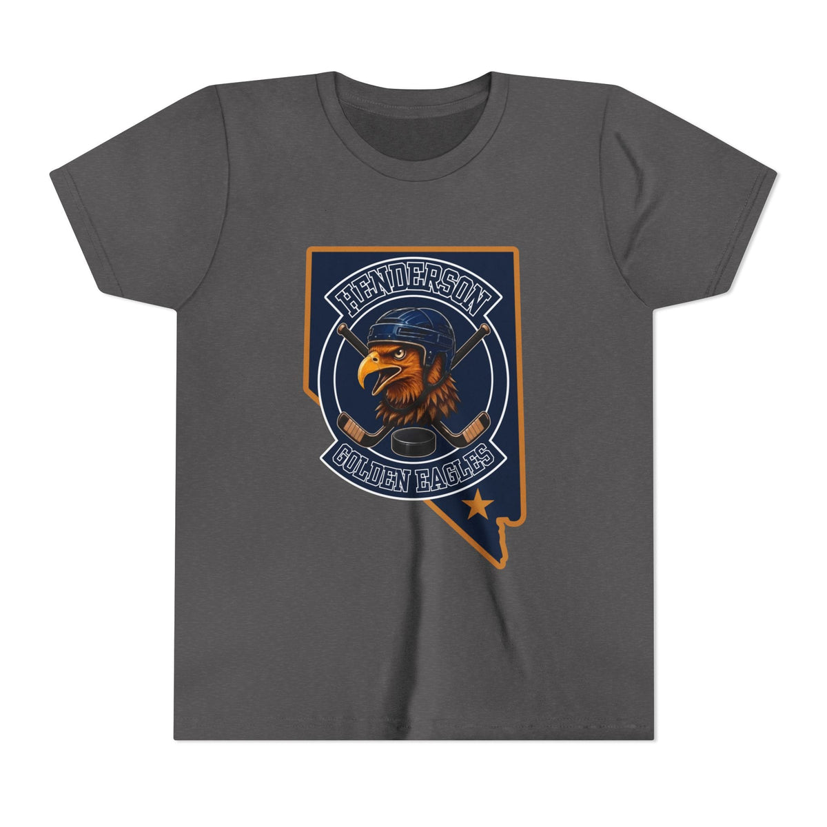 Youth T-Shirt | Custom Name + Number Option M / Dark Heather Grey Kids clothes