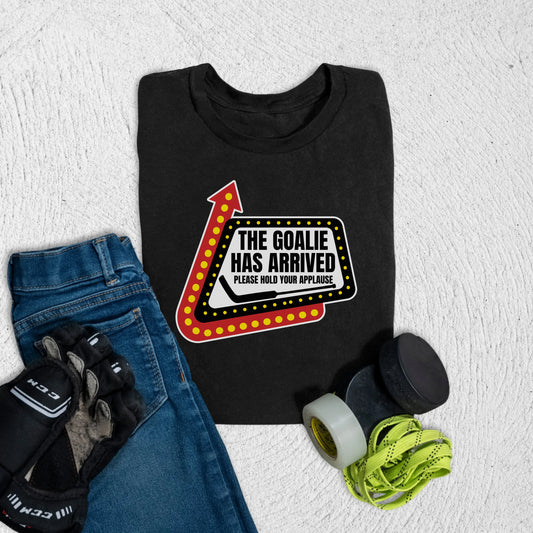 Youth The Goalie Has Arrived T-Shirt S / Black Kids clothes