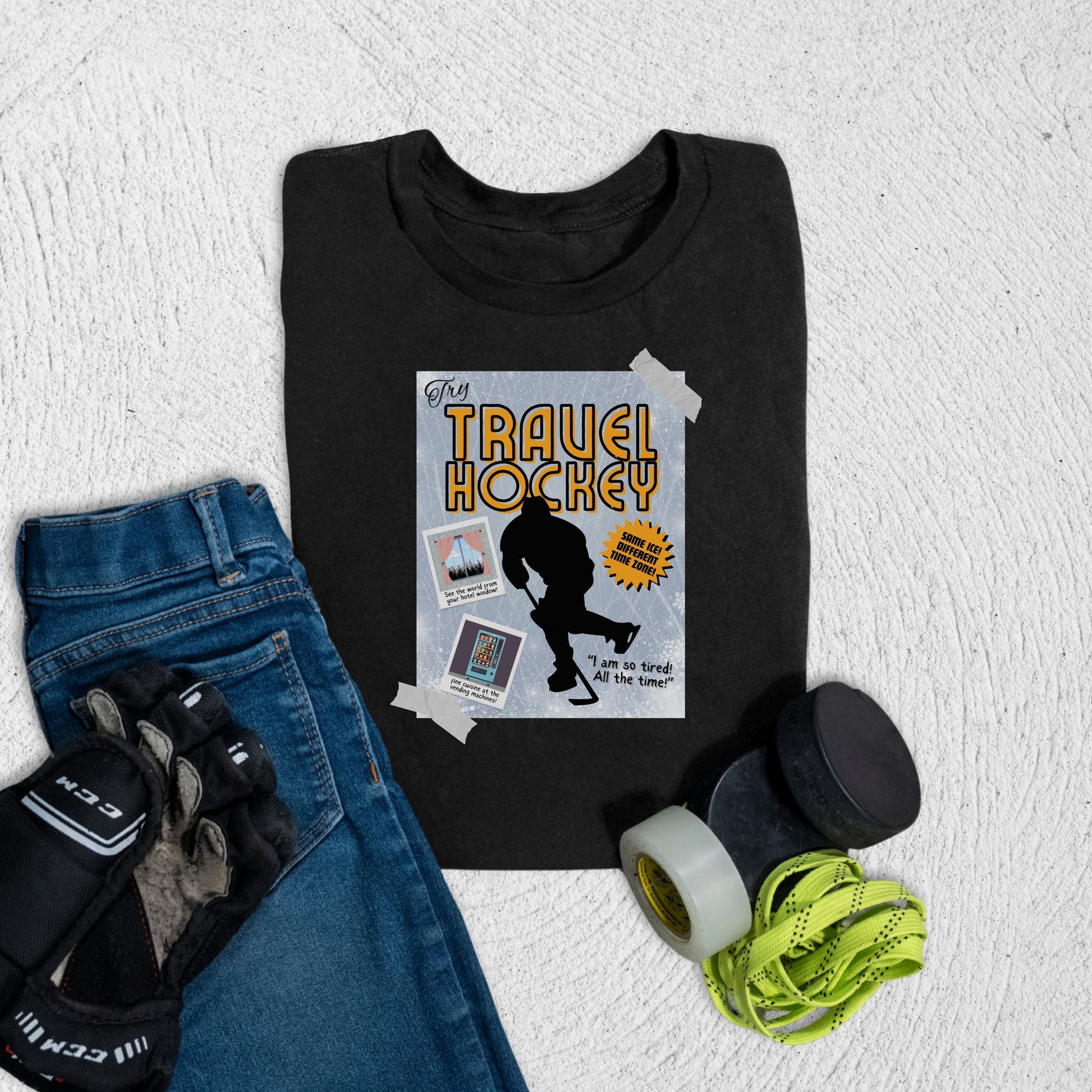 Youth Travel Poster T-Shirt Black / S Kids clothes