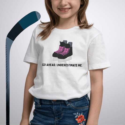 Youth Underestimate Me Skates T-Shirt White / S Kids clothes
